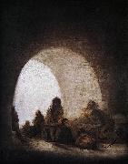 Francisco de Goya A Prison Scene oil painting on canvas